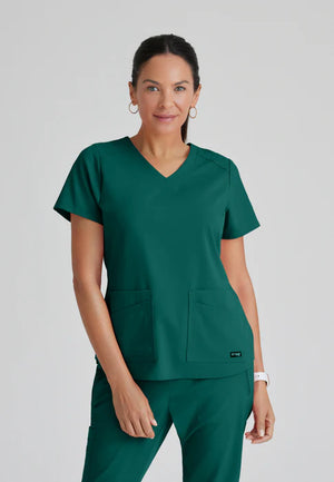 Color: Verde Hunter - vista frontal Camisa Greys Anatomy Emma en Medimed Honduras