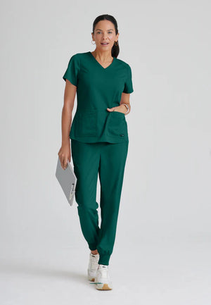 Color: Verde Hunter - vista lateral Camisa Greys Anatomy Emma en Medimed Honduras