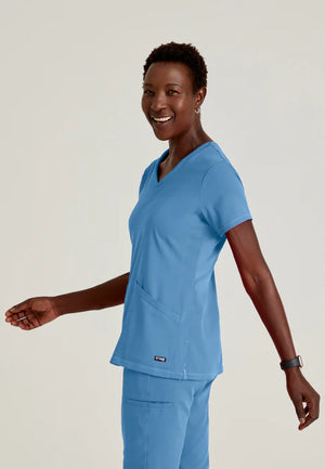 Color: Azul Cielo - vista posterior Camisa Greys Anatomy Serena en Medimed Honduras