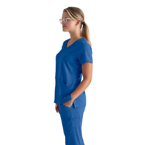 Color: Azul Royal - vista lateral Camisa Greys Anatomy Serena en Medimed Honduras