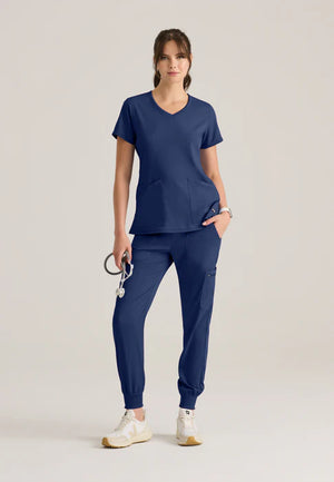 Color: Indigo - vista lateral Camisa Greys Anatomy Serena en Medimed Honduras
