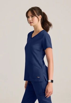 Color: Indigo - vista posterior Camisa Greys Anatomy Serena en Medimed Honduras