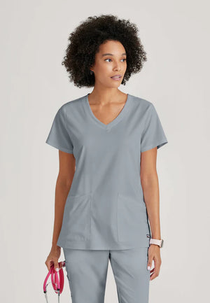 Color: Pewter - vista frontal Camisa Greys Anatomy Serena en Medimed Honduras