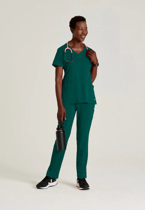 Color: Verde Hunter - vista lateral Camisa Greys Anatomy Serena en Medimed Honduras