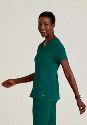 Color: Verde Hunter - vista posterior Camisa Greys Anatomy Serena en Medimed Honduras