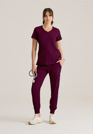 Color: Vino - vista lateral Camisa Greys Anatomy Serena en Medimed Honduras