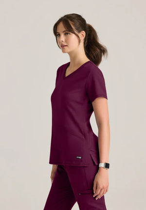 Color: Vino - vista posterior Camisa Greys Anatomy Serena en Medimed Honduras