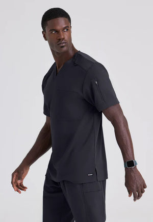 Color: Acero - vista posterior Camisa Greys Anatomy Murphy Hombre en Medimed Honduras