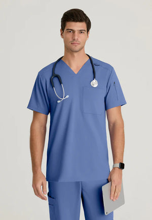 Color: Azul Cielo - vista frontal Camisa Greys Anatomy Murphy Hombre en Medimed Honduras