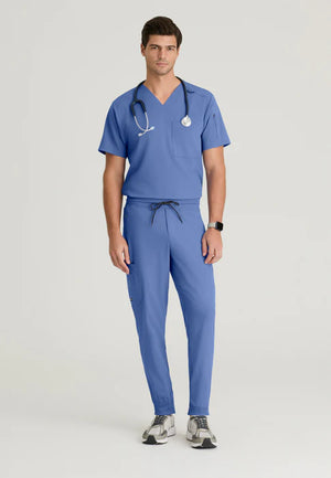 Color: Azul Cielo - vista lateral Camisa Greys Anatomy Murphy Hombre en Medimed Honduras