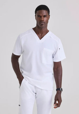 Color: Blanco - vista frontal Camisa Greys Anatomy Murphy Hombre en Medimed Honduras