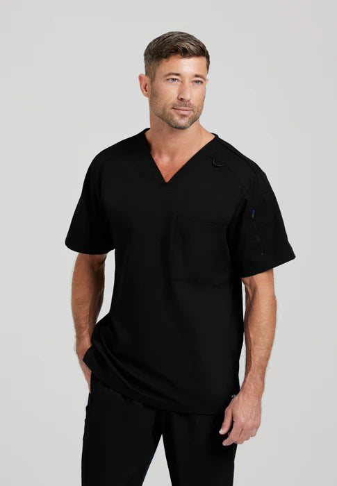 Color: Negro - vista frontal Camisa Greys Anatomy Murphy Hombre en Medimed Honduras