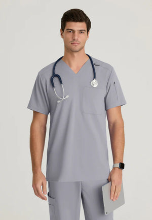 Color: Pewter - vista frontal Camisa Greys Anatomy Murphy Hombre en Medimed Honduras