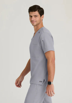 Color: Pewter - vista posterior Camisa Greys Anatomy Murphy Hombre en Medimed Honduras