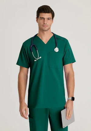Color: Verde Hunter - vista frontal Camisa Greys Anatomy Murphy Hombre en Medimed Honduras