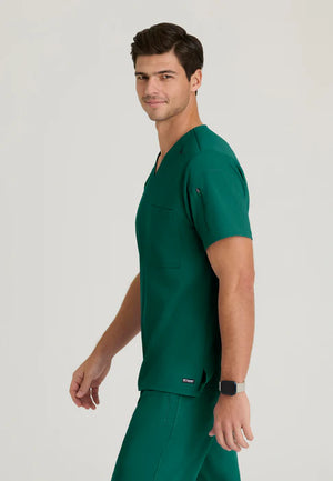 Color: Verde Hunter - vista posterior Camisa Greys Anatomy Murphy Hombre en Medimed Honduras