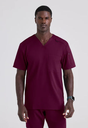Color: Vino - vista frontal Camisa Greys Anatomy Murphy Hombre en Medimed Honduras