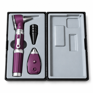 Color: Morado - vista 2 Conjunto Otoscopio Oftalmoscopio Intercambiable Micromedic en Medimed Honduras