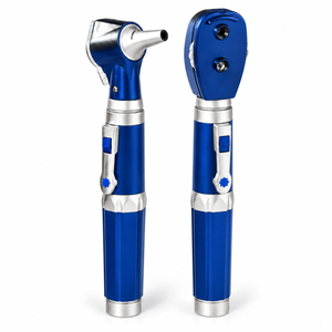 Color: Azul - vista 2 Conjunto Otoscopio Oftalmoscopio Doble Mango Micromedic en Medimed Honduras