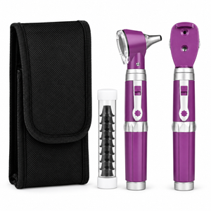 Color: Morado - vista 1 Conjunto Otoscopio Oftalmoscopio Doble Mango Micromedic en Medimed Honduras