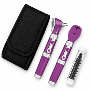 Color: Morado - vista 3 Conjunto Otoscopio Oftalmoscopio Doble Mango Micromedic en Medimed Honduras