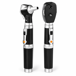 Color: Negro - vista 2 Conjunto Otoscopio Oftalmoscopio Doble Mango Micromedic en Medimed Honduras
