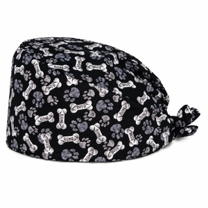 Gorro de quirofano ajustable con banda para el sudor, adecuado para hombres y mujeres