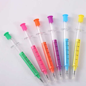 Lápices, bolígrafo Multicolor En Forma De Jeringa, Forma de hueso lapices medicos