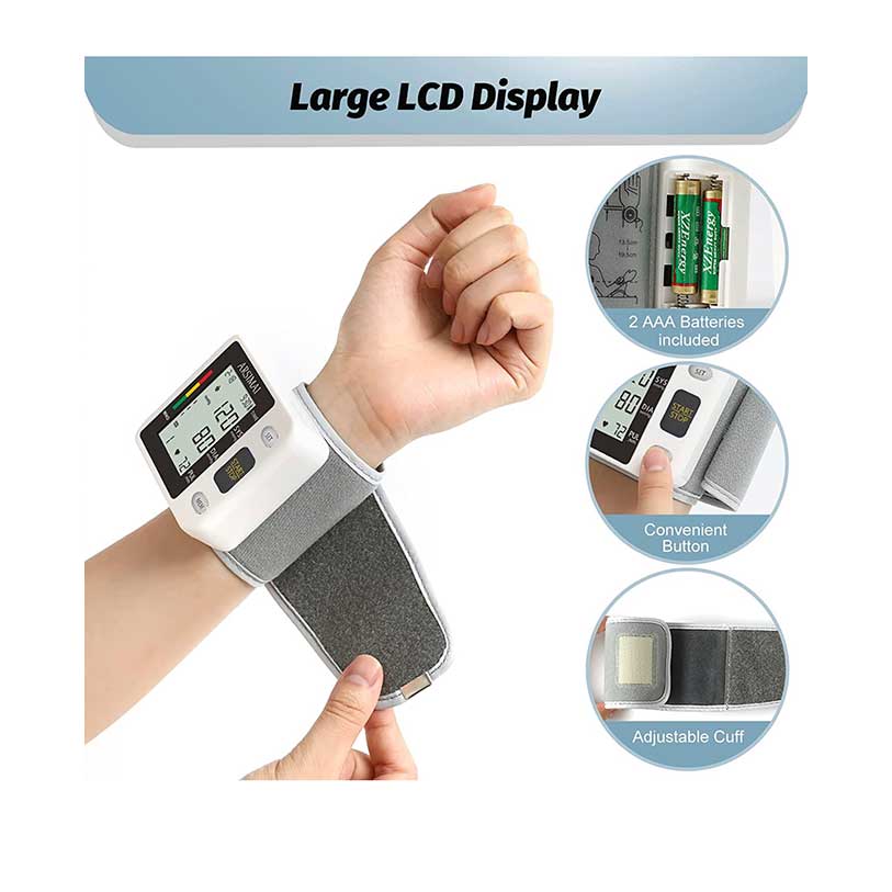 Accurate Digital Wrist Blood Pressure Monitor 