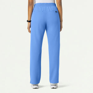Color: Azul Cielo - vista posterior Pantalon Jaanuu Kerr 365 Tiro Alto en Medimed Honduras