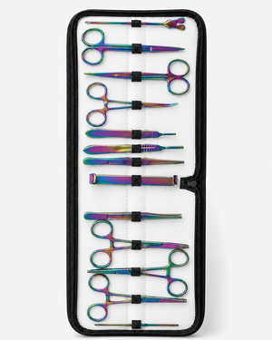 Kit de Cirugía Menor de 15 Piezas en Acero Inoxidable