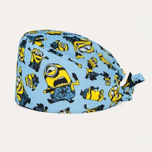 Gorro de quirofano ajustable con banda para el sudor, adecuado para hombres y mujeres