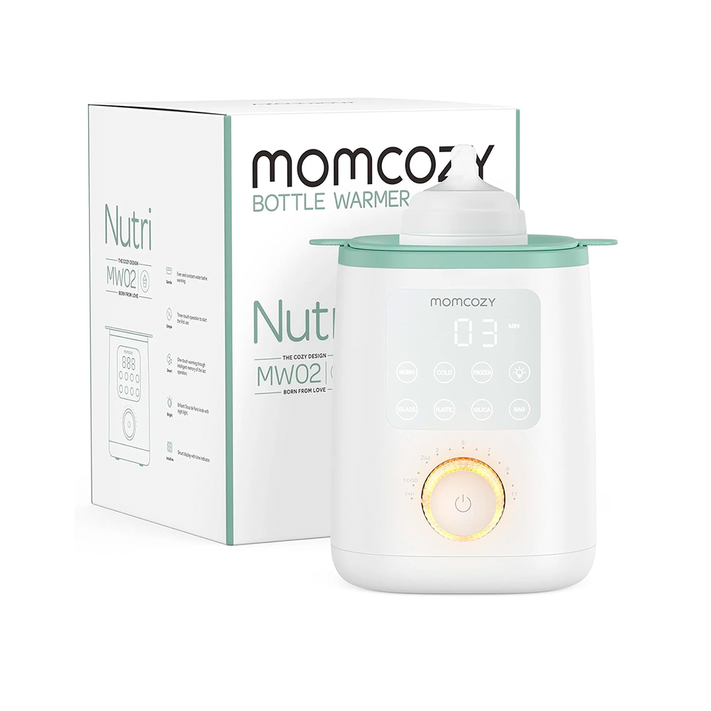 Momcozy Nutri: Calentador de Biberones 9 en 1 con Luz Nocturna