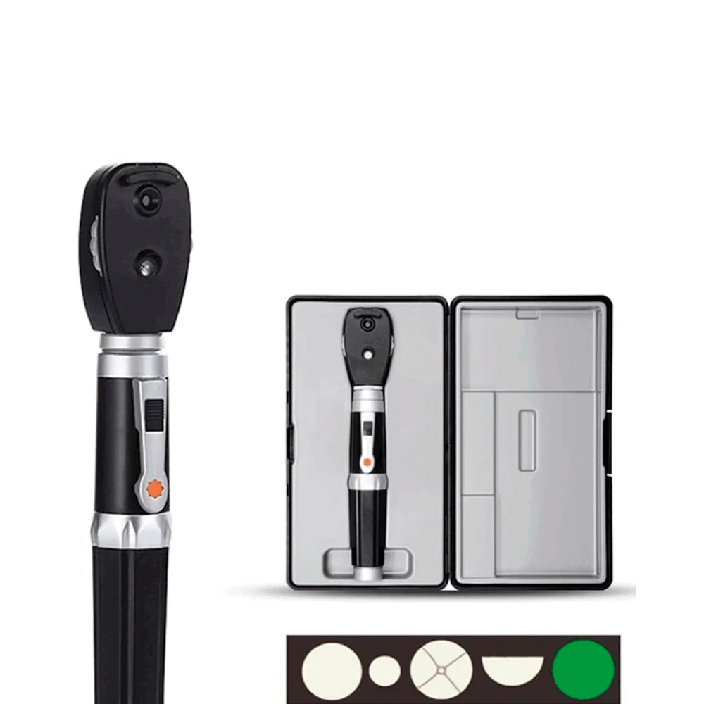 Advanced Ophthalmoscope with 5 Aperture Selections and Lens Range from -20 to +20 Diopters MICRO MEDIC