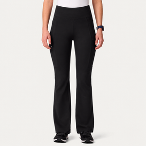 Color: Negro - vista frontal Pantalón Jaanuu Perri Yoga UltraSOFT en Medimed Honduras