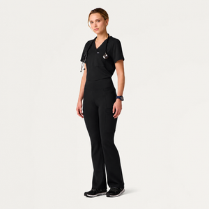 Color: Negro - vista lateral Pantalón Jaanuu Perri Yoga UltraSOFT en Medimed Honduras
