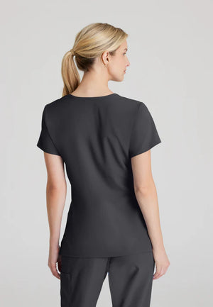 Color: Pewter - detalle Camisa Mujer Cuello V Skechers en Medimed Honduras