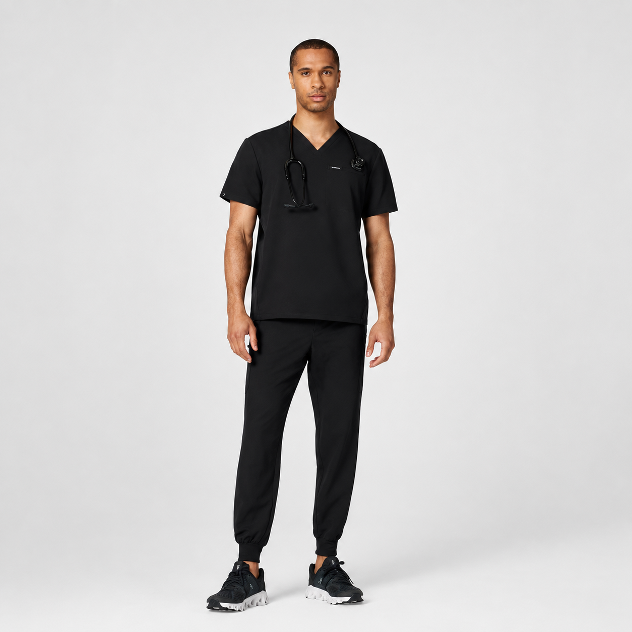 Color: Negro - vista lateral Camisa Jaanuu Platt 3 Bolsillos Clásico en Medimed Honduras