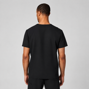 Color: Negro - vista detalle bolsillos Camisa Jaanuu Platt Clásico en Medimed Honduras
