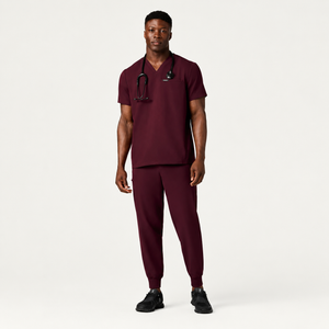 Color: Vino - vista lateral Camisa Jaanuu Platt 3 Bolsillos Clásico en Medimed Honduras