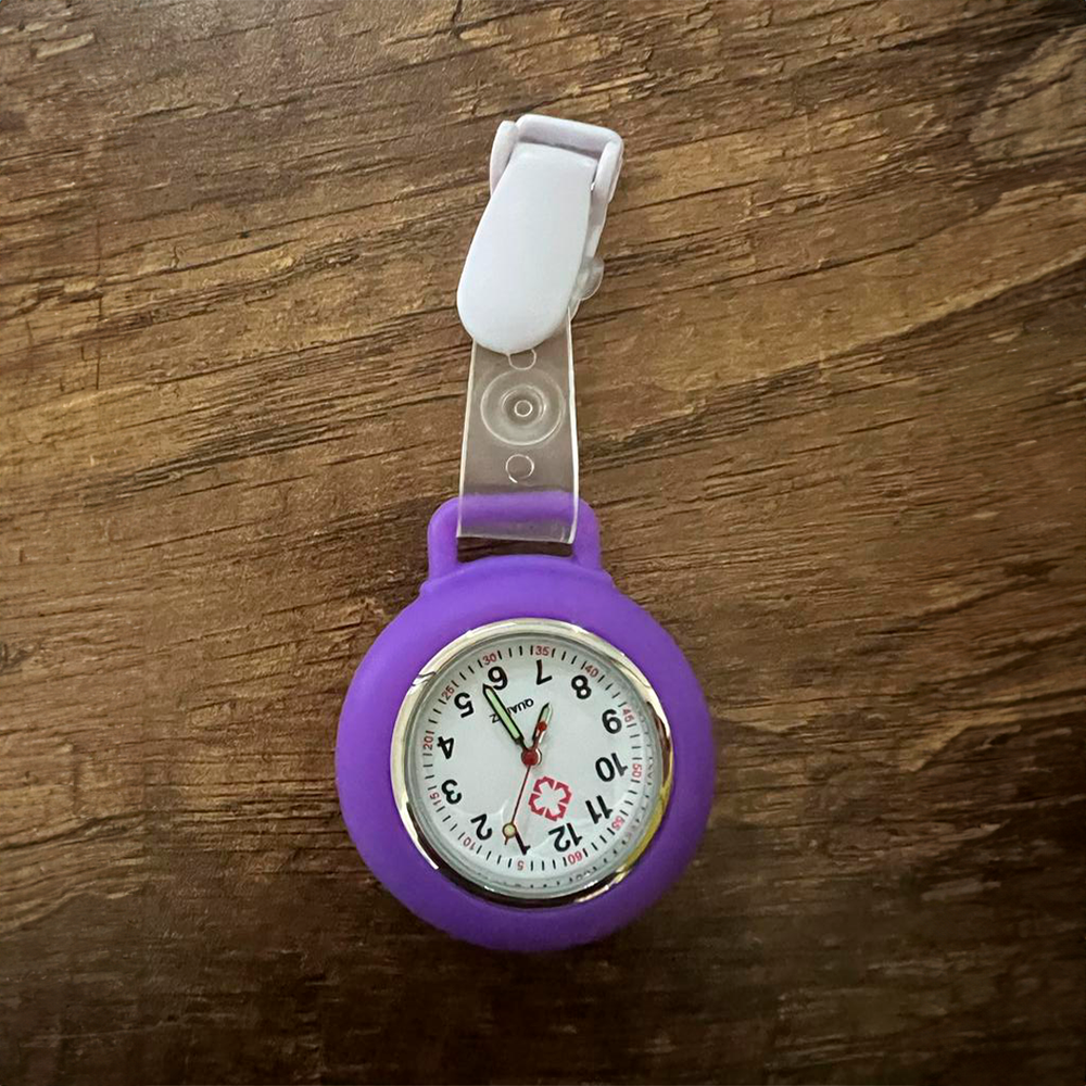 Reloj de Enfermería Tipo Clip con Segundero