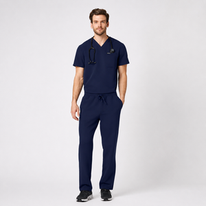 Color: Azul Marino - vista detalle bolsillos Pantalón Jaanuu Rhodes en Medimed Honduras