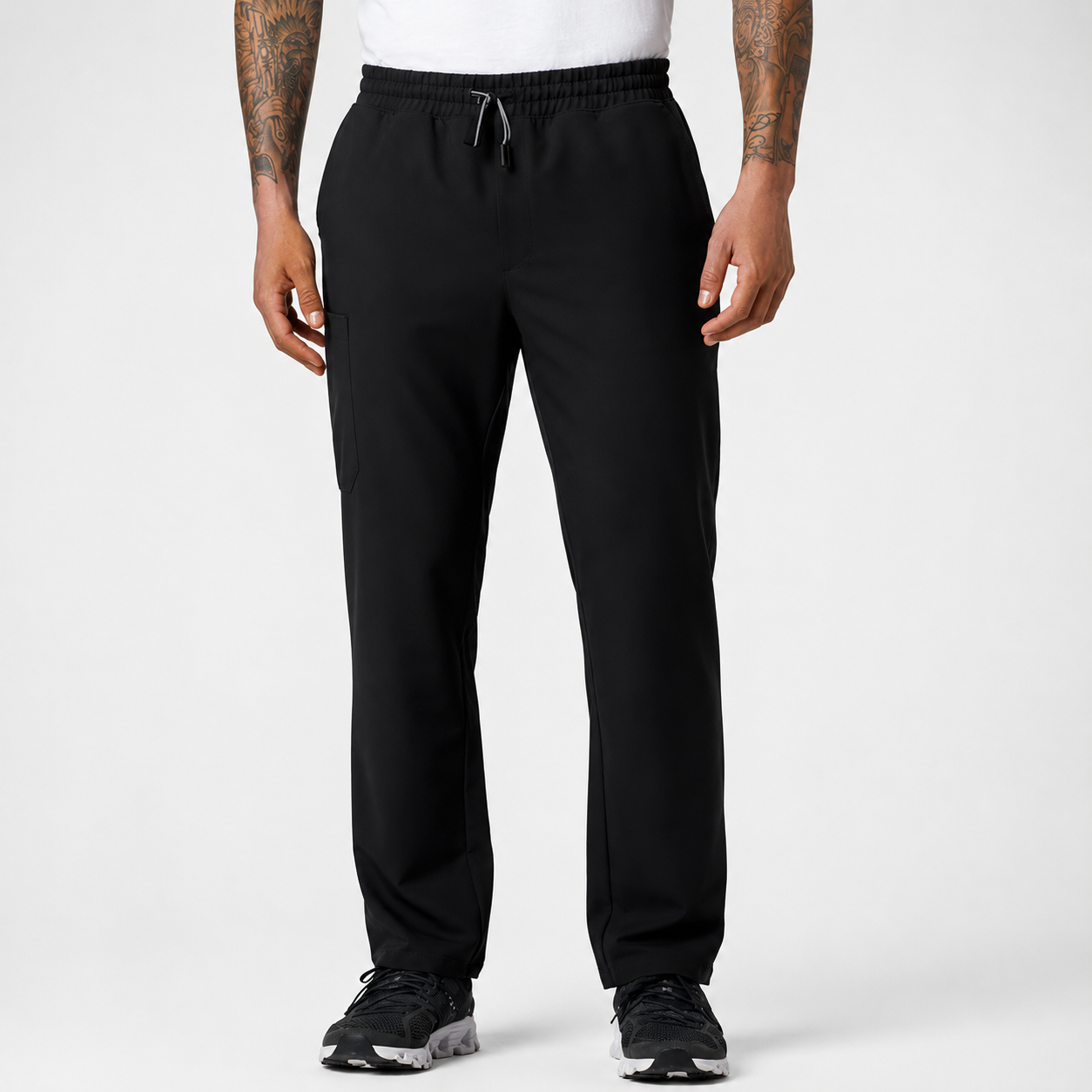 Color: Negro - vista frontal Pantalón Jaanuu Rhodes Pierna Recta en Medimed Honduras