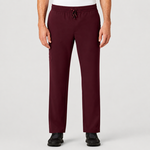 Color: Vino - vista detalle bolsillos Pantalón Jaanuu Rhodes en Medimed Honduras