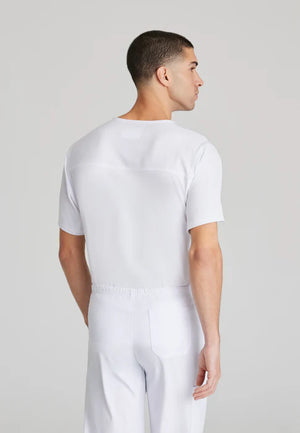 Color: Blanco - detalle Camisa Skechers Structure Cuello V Hombre en Medimed Honduras