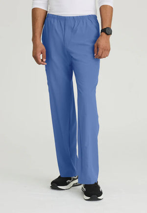Color: Azul Cielo - vista frontal Pantalon Skechers Structure Hombre en Medimed Honduras