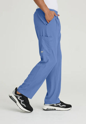 Color: Azul Cielo - vista posterior Pantalon Skechers Structure Hombre en Medimed Honduras