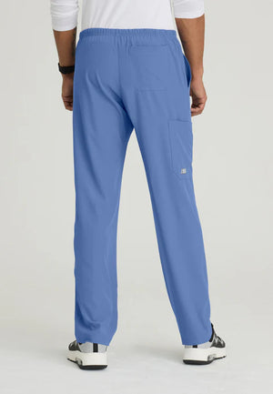 Color: Azul Cielo - detalle Pantalon Skechers Structure Hombre en Medimed Honduras