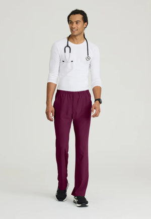 Color: Vino - vista lateral Pantalon Skechers Structure Hombre en Medimed Honduras