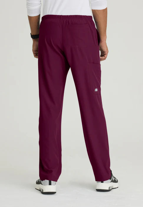 Color: Vino - detalle Pantalon Skechers Structure Hombre en Medimed Honduras